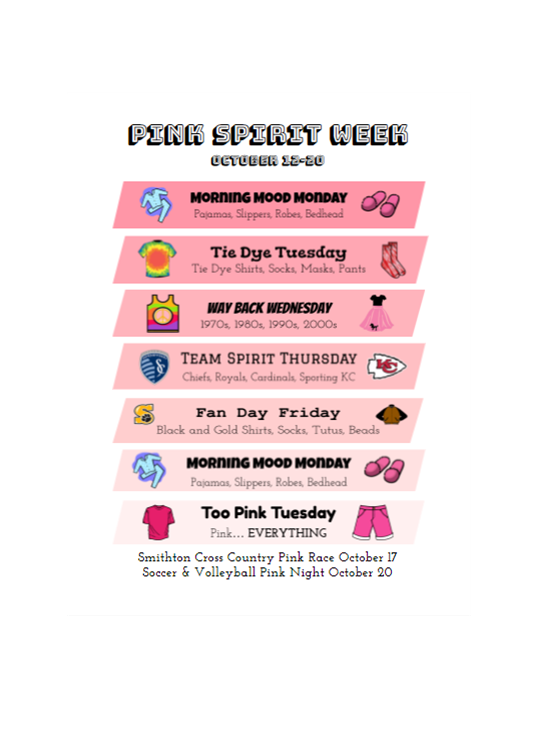 Pink Night Spirit Week