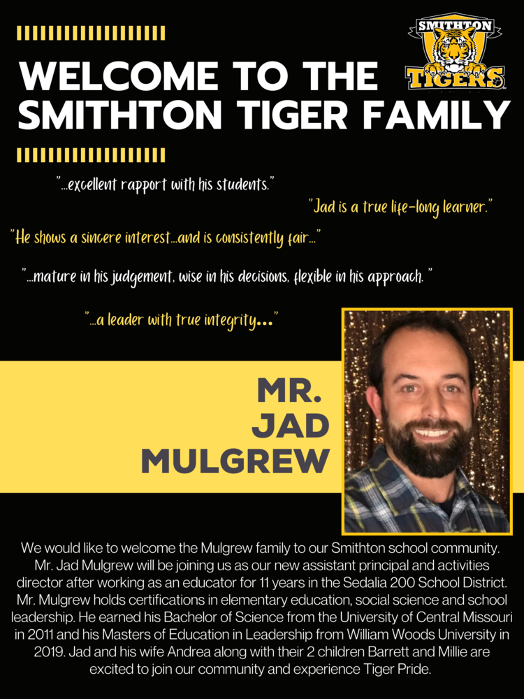Welcome Mr. Jad Mulgrew