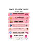 Pink Night Spirit Week